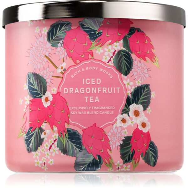 Bath & Body Works Iced Dragonfruit Tea lumânare parfumată 411 g-Țena