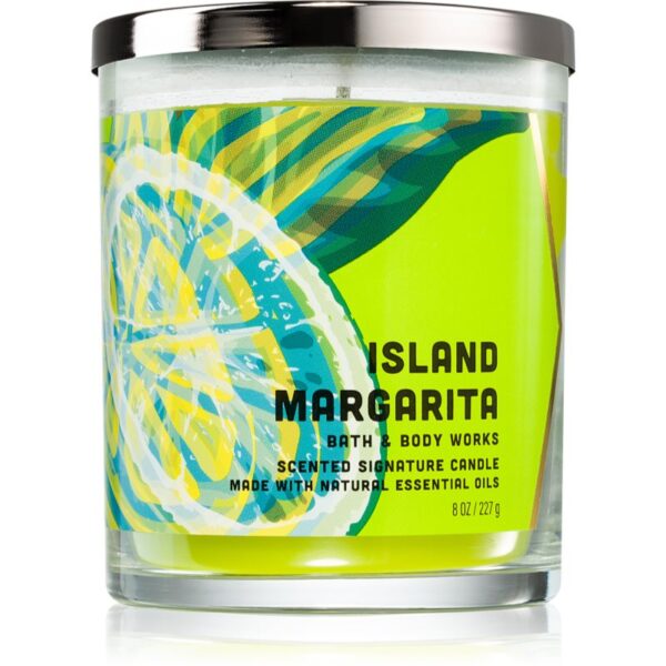 Bath & Body Works Island Margarita lumânare parfumată cu uleiuri esentiale 227 g-ro