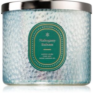 Bath & Body Works Mahogany Balsam lumânare parfumată 411 g-Țena