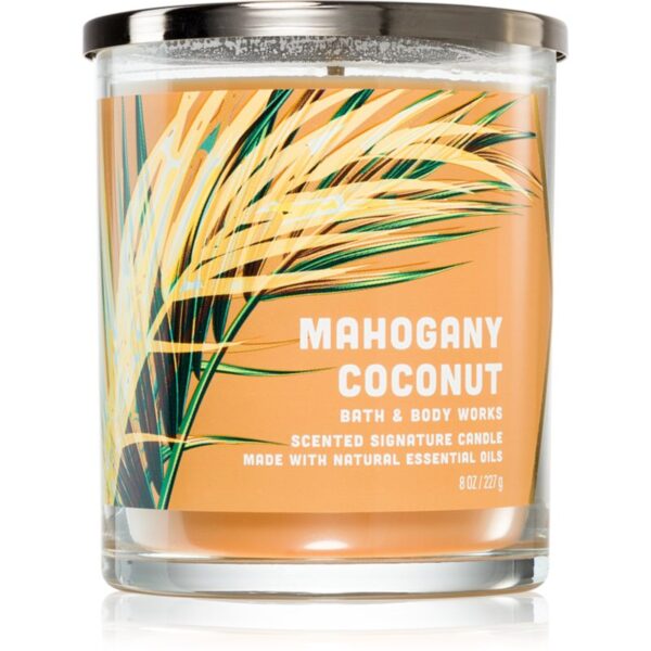 Bath & Body Works Mahogany Coconut lumânare parfumată 227 g-ro