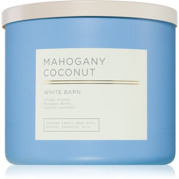 Bath & Body Works Mahogany Coconut lumânare parfumată 411 g-ro