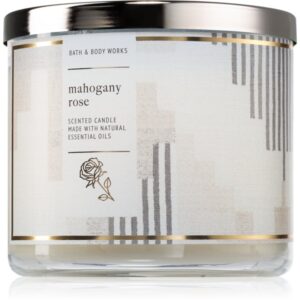 Bath & Body Works Mahogany Rose lumânare parfumată 411 g-ro