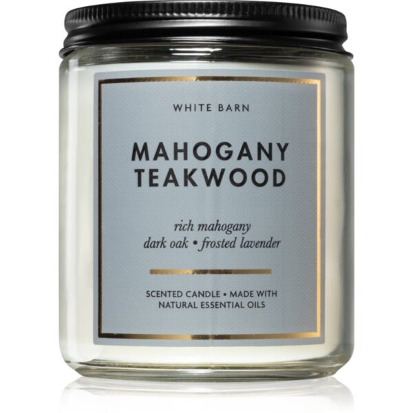 Bath & Body Works Mahogany Teakwood lumânare parfumată 198 g-ro