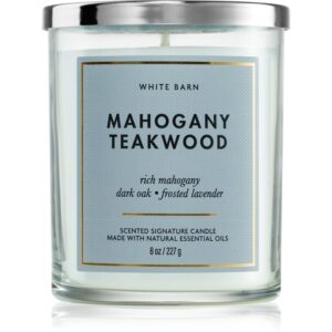 Bath & Body Works Mahogany Teakwood lumânare parfumată 227 g-ro