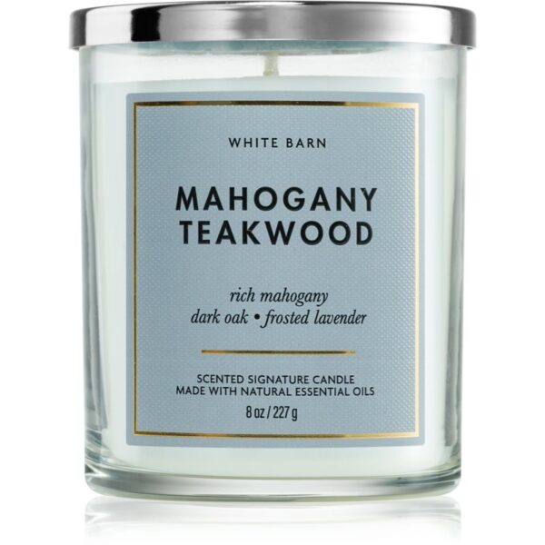 Bath & Body Works Mahogany Teakwood lumânare parfumată 227 g-ro