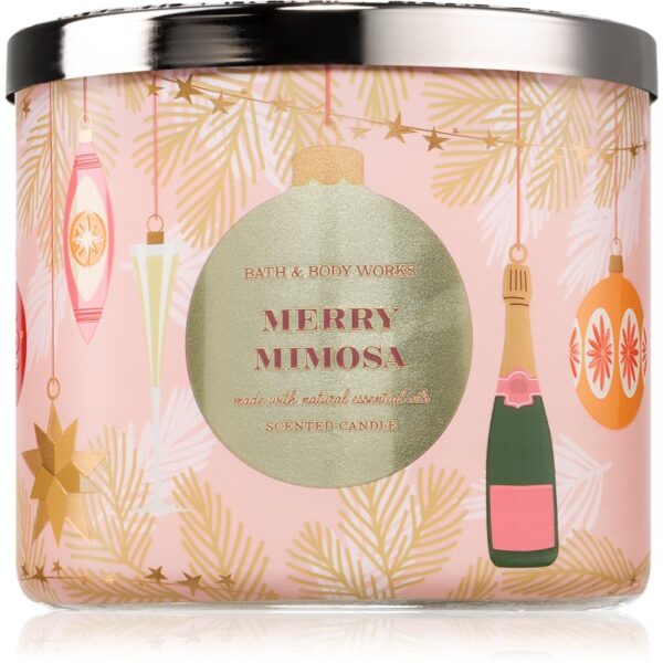 Bath & Body Works Merry Mimosa lumânare parfumată 411 g-Țena