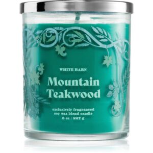 Bath & Body Works Mountain Teakwood lumânare parfumată 227 g-ro