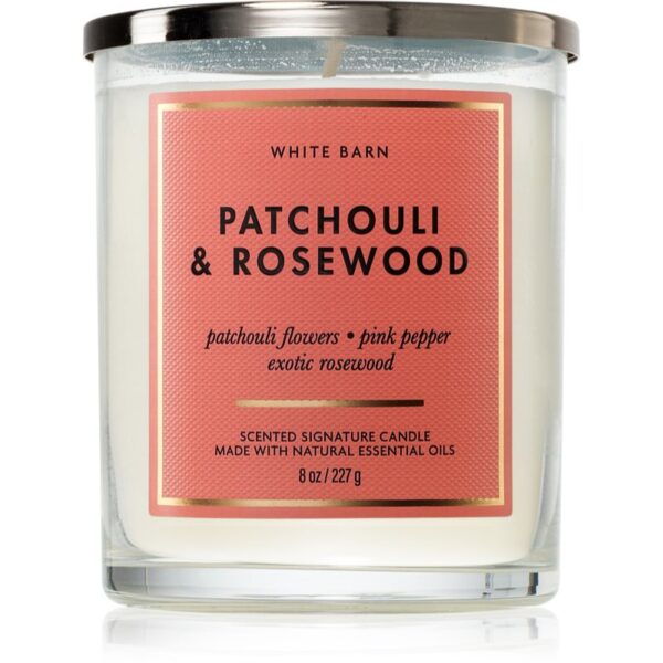Bath & Body Works Patchouli & Rosewood lumânare parfumată 227 g-Țena