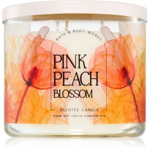Bath & Body Works Pink Peach Blossom lumânare parfumată 411 g-ro