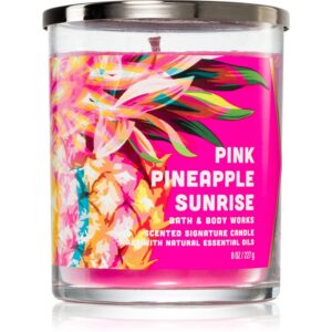 Bath & Body Works Pink Pineapple Sunrise lumânare parfumată 227 g-ro