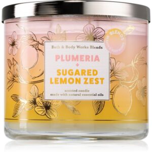 Bath & Body Works Plumeria & Sugared Lemon Zest lumânare parfumată 411 g-ro