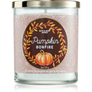 Bath & Body Works Pumpkin Bonfire lumânare parfumată 227 g-ro