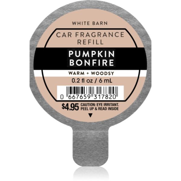 Bath & Body Works Pumpkin Bonfire parfum pentru masina rezervă 6 ml-ro