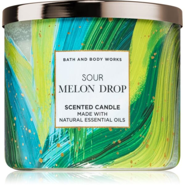Bath & Body Works Sour Melon Drop lumânare parfumată 411 g-ro