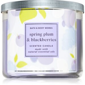 Bath & Body Works Spring Plum and Blackberries lumânare parfumată 411 g-ro