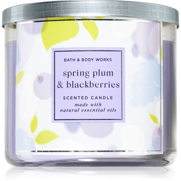Bath & Body Works Spring Plum and Blackberries lumânare parfumată 411 g-ro