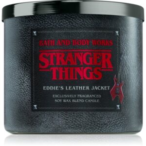 Bath & Body Works Stranger Things Eddie's Leather Jacket lumânare parfumată 411 g-Țena