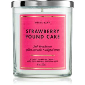 Bath & Body Works Strawberry Pound Cake lumânare parfumată 227 g-ro
