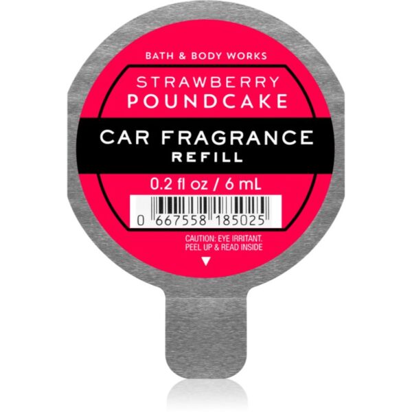 Bath & Body Works Strawberry Pound Cake parfum pentru masina rezervă 6 ml-Țena
