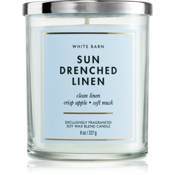 Bath & Body Works Sun-Drenched Linen lumânare parfumată 227 g-ro