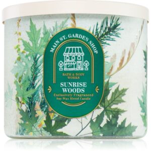Bath & Body Works Sunrise Woods lumânare parfumată 411 g-Țena