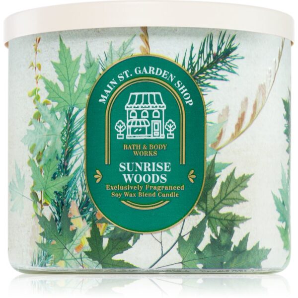 Bath & Body Works Sunrise Woods lumânare parfumată 411 g-Țena