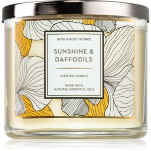 Bath & Body Works Sunshine and Daffodils lumânare parfumată II. 411 g-ro