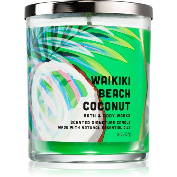 Bath & Body Works Waikiki Beach Coconut lumânare parfumată 227 g-ro
