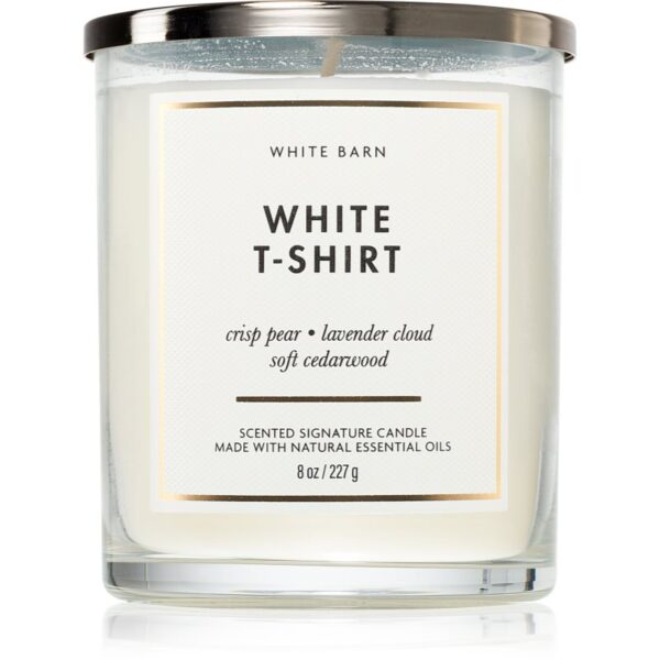 Bath & Body Works White T-Shirt lumânare parfumată 227 g-ro