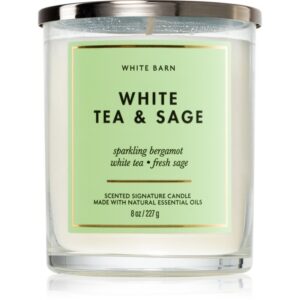 Bath & Body Works White Tea & Sage lumânare parfumată 227 g-ro