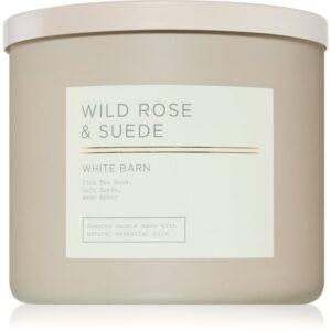 Bath & Body Works Wild Rose & Suede lumânare parfumată 411 g-ro