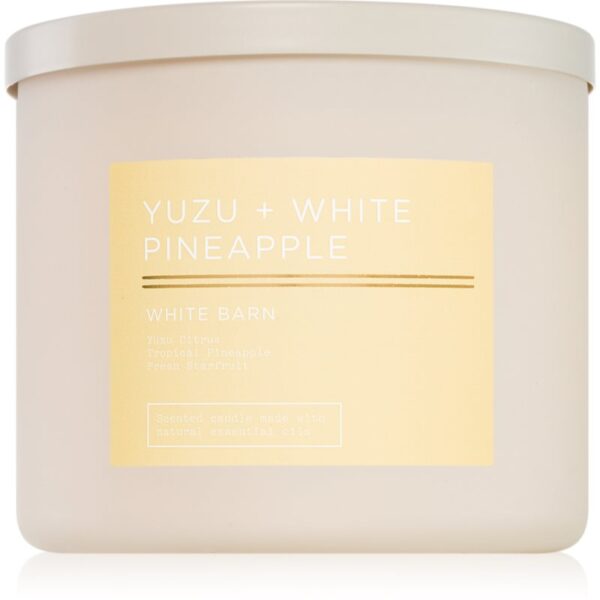 Bath & Body Works Yuzu + White Pineapple lumânare parfumată 411 g-ro