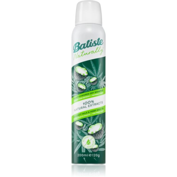 Batiste Naturally Coconut & Hemp sampon uscat pentru a absorbi excesul de sebum 200 ml-ro
