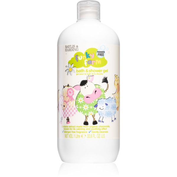 Baylis & Harding Funky Farm gel de dus si baie 1000 ml-ro