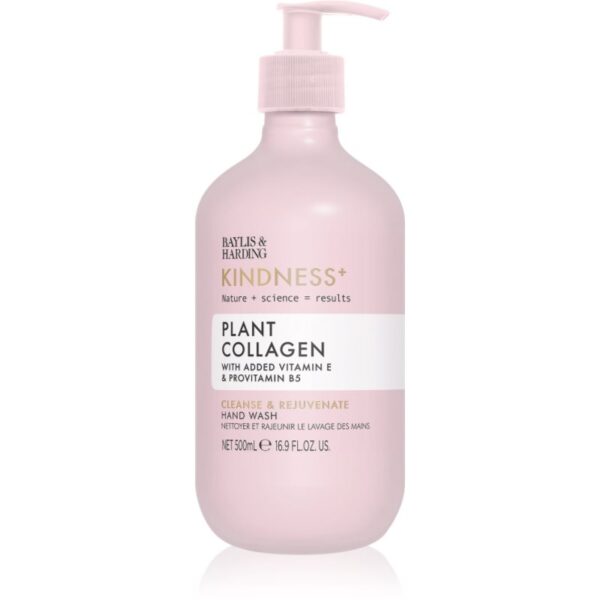 Baylis & Harding Kindness+ Plant Collagen Săpun lichid hrănitor pentru mâini parfum Coconut Milk & Rose Water 500 ml-ro