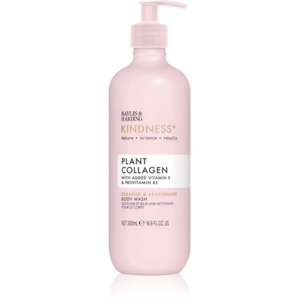 Baylis & Harding Kindness+ Plant Collagen gel de dus revitalizant parfum Coconut Milk & Rose Water 500 ml-ro