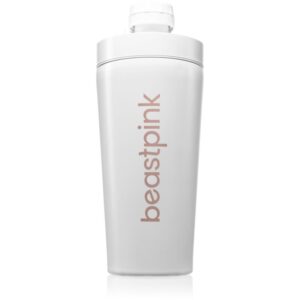 BeastPink Steel shaker pentru sport culoare White 650 ml-ro