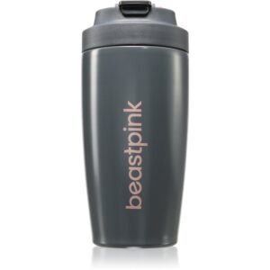BeastPink Thermo Mug cană termoizolantă cu pai culoare Grey 500 ml-ro