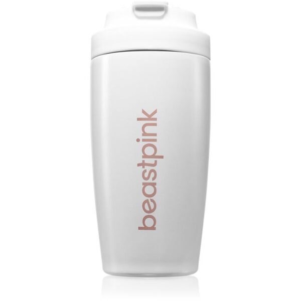 BeastPink Thermo Mug cană termoizolantă cu pai culoare White 500 ml-ro
