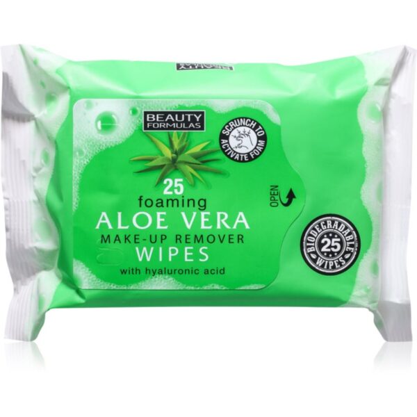 Beauty Formulas Aloe Vera Servetele umede cu acid hialuronic 25 buc-ro