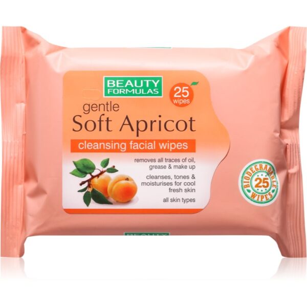 Beauty Formulas Apricot Servetele umede 25 buc-ro