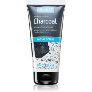 Beauty Formulas Charcoal exfoliant facial cu cărbune activ 150 ml-Țena
