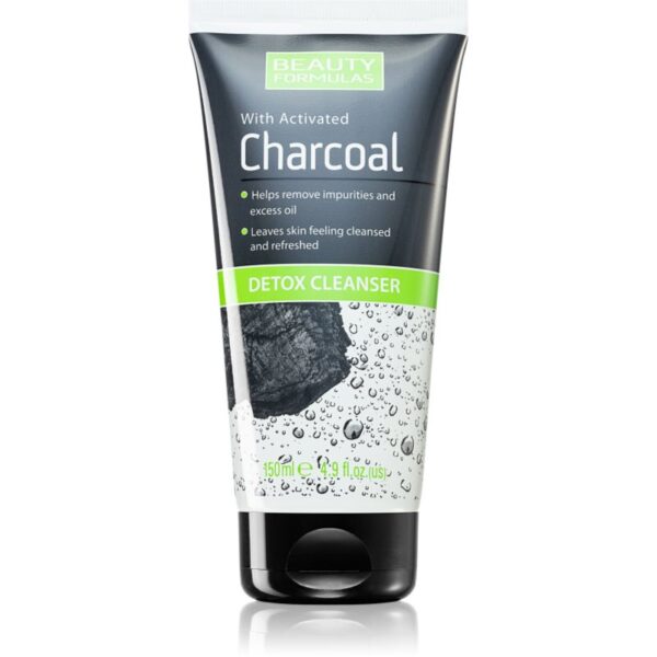 Beauty Formulas Charcoal gel de curățare cu carbune activ pentru ten gras si problematic 150 ml-Țena