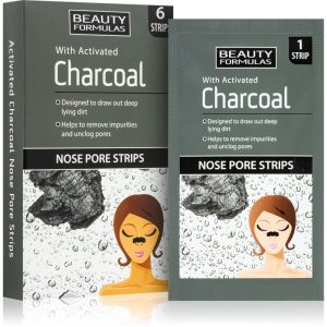 Beauty Formulas Charcoal patch-uri de curatare a prilor de pe nas 6 buc-ro