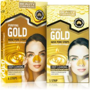 Beauty Formulas Gold patch-uri de curatare a prilor de pe nas cu colagen 6 buc-ro
