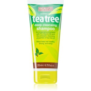 Beauty Formulas Tea Tree curatarea profunda a scalpului 200 ml-Țena