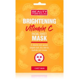 Beauty Formulas Vitamin C mască textilă iluminatoare cu vitamina C 1 buc-ro