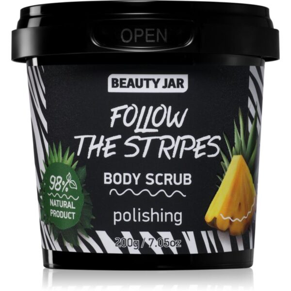 Beauty Jar Follow The Stripes exfoliant pentru corp cu ulei de cocos 200 g-ro