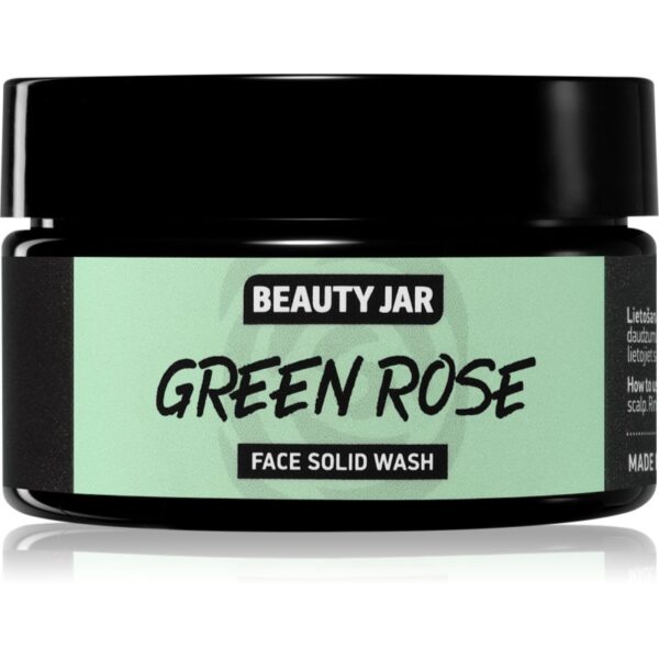 Beauty Jar Green Rose sapun pentru curatarea fetei cu efect de exfoliere 25 g-Țena