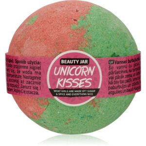 Beauty Jar Unicorn Kisses What Girls Are Made Of? Sugar & Spice And Everything Nice bombă de baie cu aroma de capsuni 150 g-Țena